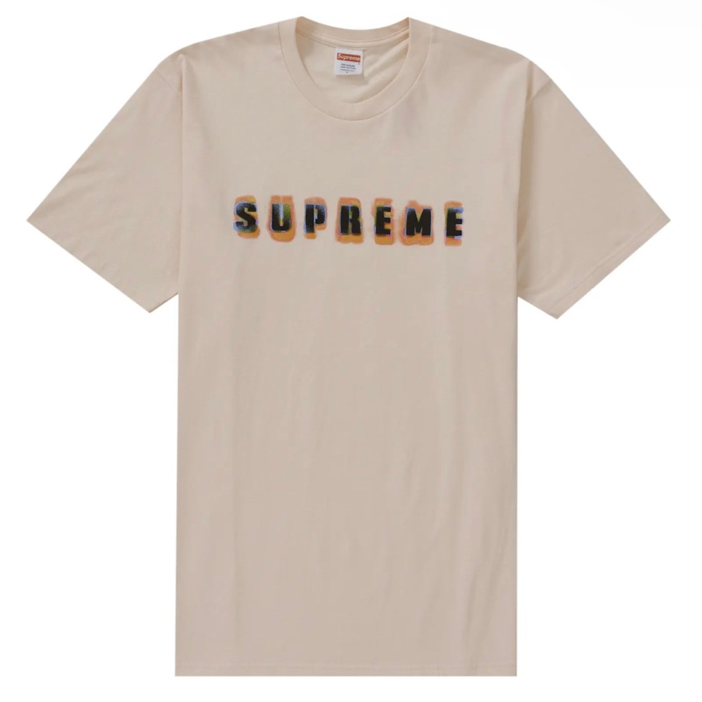 Supreme Stencil Tee Light Pink Large FW23 Brand New